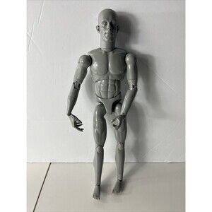 2000s Sideshow Toys Grey Male Figure 1/6 12"-Broken Hand